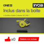 RYOBI - Souffleur de Chantier sans Fil 18V One+ R18TB-0 – Compact, 3 Vitesses, Idéal Dépoussiérage Atelier, Voiture – Batterie N