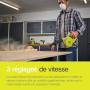 RYOBI - Souffleur de Chantier sans Fil 18V One+ R18TB-0 – Compact, 3 Vitesses, Idéal Dépoussiérage Atelier, Voiture – Batterie N