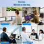 siaviala Ecran Portable 15.6”, 1080P FHD Triple Moniteur Portable pour PC Portables, Ultra-Fin Extension d'écran pour PC Portabl