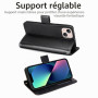 TECHGEAR Etui iPhone iPhone 13 Mini Portefeuille - Housse Portefeuille en Cuir avec Rabat de Protection, Fentes pour Cartes, Béq