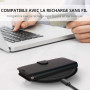 TECHGEAR Etui iPhone iPhone 13 Mini Portefeuille - Housse Portefeuille en Cuir avec Rabat de Protection, Fentes pour Cartes, Béq