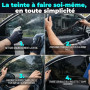 Film Teinté Voiture BLACKGLASS IX® Rouleau de Qualité Pro pour Vitres et Véhicules (5% TLV, 6mx65cm, 2 Épaisseurs, Limo Black) F