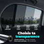 Film Teinté Voiture BLACKGLASS IX® Rouleau de Qualité Pro pour Vitres et Véhicules (5% TLV, 6mx65cm, 2 Épaisseurs, Limo Black) F
