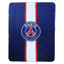 OMYDREAM PSG 2023 Plaid imprimé 110x140 cm Paris-Saint-Germain | Oeko-TEX | Bleu