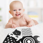 Chiluxendo 20 Pièces Livre Bebe 0-3 Mois, Carte Noir et Blanc Bébé, Carte Contraste Montessori, Jeux d'Éveil Noir et Blanc, Cart