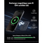 Baseus Mini MagSafe Powerbank 5000 mAh certifié Qi2 avec Support Pliable, PD 20 W, Batterie Externe magnétique USB C, sans Fil,