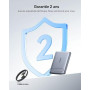 Baseus Mini MagSafe Powerbank 5000 mAh certifié Qi2 avec Support Pliable, PD 20 W, Batterie Externe magnétique USB C, sans Fil,