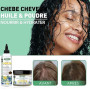 Chebe Poudre et Huile Africaine Bio Naturals, Hydratante, Huile de Chebe Pousse Cheveux pour le Cuir Chevelu, la Croissance, la