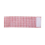 Yeahibaby 50 pcs Strass Rond de Serviette Serviette Boucle support de Noël Fête de mariage Décoration de table de dîner (Rouge)