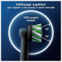 Oral-B Brossettes de Rechange Cross Action, lot de 10, Noires – Recharges Brosse à Dents Électrique Pro, Filaments pour Eliminer