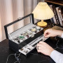 ProCase Boite a Montre à 2 Niveaux, 6 Emplacements avec Coussins pour Montres, 2ème Compartiment pour des Petits Bijoux Accessoi
