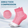 IRAMY Bas de Contention Femme Chaussettes de Contention Running Support de Cheville Chaussettes Basses de Compression de Course