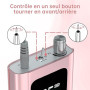 Delanie Ponceuse pour Ongles Professionnelle 35000 RPM Portable Rechargeable Avec Affichage LCD et 6 Embouts Ponçage pour Pédicu