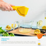 Dreamfarm Presse-citron manuel facile à presser - Se replie à plat pour un rangement peu encombrant - Presse-citron avec pivot l