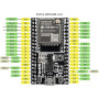 DUBEUYEW ESP32-DevKitC Carte de Base ESP32 Carte de Développement ESP32-WROOM-32U Ensemble pour Arduino avec Antenne et Câble