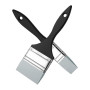 Duoleimi Lot de 2 pinceaux en silicone – Large et étroit, pour peinture acrylique, aquarelle et accessoires en résine époxy, pin