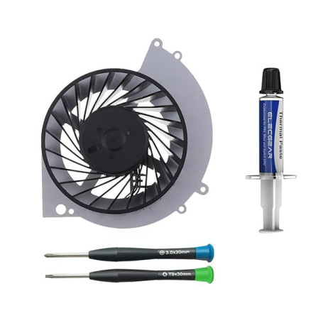 ElecGear Replacement Interne Refroidisseur Ventilateur pour PS4 CUH-1xxx – CPU Ventilateur de Refroidissement Cooling Fan, Pâte