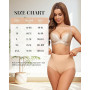 Levao Lot de 4 Culotte Gainante Femme Sculptantes Taille Haute sous-Vêtements Invisibles Slips sans Coutures Respirable Conforta