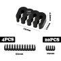 Anseom Peigne de Câble, Kit Organiseur de Câbles 24-Pin, 8-Pin, 6-Pin