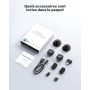 Newmight Micro Cravate sans Fil, Micro sans Fil avec Fixation Magnétique, Plug & Play, Réduction De Bruit,30M Portée, Compatible