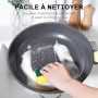 GiPP 22 Pièces Induction Lot de Poele - Set de Poêles et Casseroles avec Revêtement Céramique Antiadhésif, Batterie de Cuisine S
