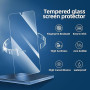 NEW'C Lot de 3, Verre Trempé pour Samsung Galaxy S24 Ultra Protection efficace contre les Rayures - sans Bulles - Ultra Résistan