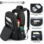 AMBOR Sac à Dos Ordinateur Portable, Sac a Dos Grande Capacité Homme Femme Imperméable 17.3 Pouces avec USB Charging Port Sac a