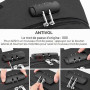 AMBOR Sac à Dos Ordinateur Portable, Sac a Dos Grande Capacité Homme Femme Imperméable 17.3 Pouces avec USB Charging Port Sac a