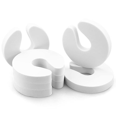 Lot De 6 Butoirs De Porte En Mousse Blanche Pour éViter Les Blessures Et Les Pincements De Porte - Protection Des Doigts Pour Bé