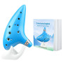 Ohuhu Ocarina, Legend of Zelda Ocarina 12 Trous Céramique Alto C Instrument de Musique, Ocarinas avec Livre de Chansons (Chanson