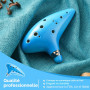 Ohuhu Ocarina, Legend of Zelda Ocarina 12 Trous Céramique Alto C Instrument de Musique, Ocarinas avec Livre de Chansons (Chanson