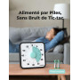 LIORQUE 19cm Grand Minuteur Visuel Timer Classe Aimanté, Silencieux sans Tic-Tac, 3 Modes d'Alarme: Sonnerie, Lumière et Vibrati