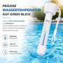 Thermomètre flottant - Théomètre d'eau pour piscine - Pour mesure précise (standard)