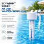 Thermomètre flottant - Théomètre d'eau pour piscine - Pour mesure précise (standard)
