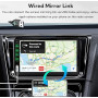 Autoradio Bluetooth 1 DIN avec Carplay et Android Auto - 7 Pouces HD Ecran Tactile Poste Radio Voiture Soutien Lien Miroir iOS/A