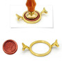 Formes de sceau en cire métalliques pour tampon de sceau en cire de 1 pouce, étoile octogonale ronde en fleur, pour invitations
