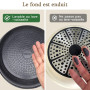 GiPP Batteries de Cuisine avec Poignée Amovible 21PCS, Sets de Poêles et Casseroles avec Revêtement Antiadhésif en Granit, Adapt