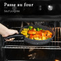 GiPP Batteries de Cuisine avec Poignée Amovible 21PCS, Sets de Poêles et Casseroles avec Revêtement Antiadhésif en Granit, Adapt