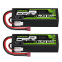 OVONIC 2s Lipo Batterie 6200mAh 50C 7.4V Étui Rigide avec Connecteur Dean Style T pour RC Avion RC Hélicoptère RC Voiture RC Bat