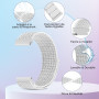 YONGBB 22mm Bracelet Montre en Nylon pour Xiaomi Redmi Watch 5 Active/5 Lite/Watch S4 47mm/S4 Sport/Garmin Venu 3/Venu 2/Forerun