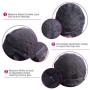Perruque Afro Courte Cheveux Humains Naturels Brésilienne Afro Bouclée Cheveux Humains Naturels pour Femmes Noires 16 Pouces