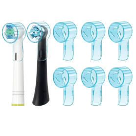 Kisstta Protégez Vos Têtes de Brosse à Dents avec Les Capuchons de Rechange pour Oral B IO - Idéal pour Les Voyages et Une Meill