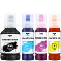 ULTRICS Kit de Recharge d'encre Universelle pour imprimantes CISS et Cartouches d'encre compatibles avec Epson Canon, Brother, D