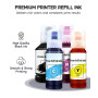 ULTRICS Kit de Recharge d'encre Universelle pour imprimantes CISS et Cartouches d'encre compatibles avec Epson Canon, Brother, D