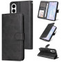 E-Lush Coque pour Samsung Galaxy S25 Edge 5G Cuir PU, Portefeuille Etui pour Samsung S25 Edge Coque Magnétique Flip Case avec Fo