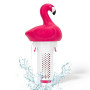 KGC Flotteur de Piscine, Flamingo Distributeur de Chlore Flottant Smaler Compatible comprimés de Chlore de 2,5 cm Flotteur doseu