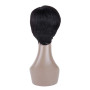 Becus Perruque Femme Naturelle Courts Cheveux Humains Noirs Pixie Cut Perruque Brésiliens Vrais Cheveux Courts Noirs Avec Frange