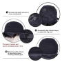 Becus Perruque Femme Naturelle Courts Cheveux Humains Noirs Pixie Cut Perruque Brésiliens Vrais Cheveux Courts Noirs Avec Frange