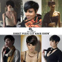 Becus Perruque Femme Naturelle Courts Cheveux Humains Noirs Pixie Cut Perruque Brésiliens Vrais Cheveux Courts Noirs Avec Frange