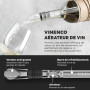 Rafraichisseur de Bouteille de Vin Bâton - 3 en 1: 2 Tiges Refroidissement Acier + Aérateur Décanteur + Anti-Goutte | Ensembles 